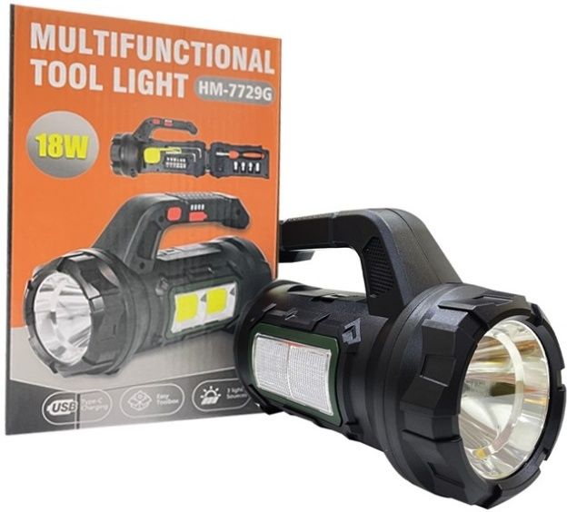 trudo Type-C Rechargeable 2*18650 Battery Lantern Flashlight With Tool Box 10 hrs Torch Emergency Light-picture-37