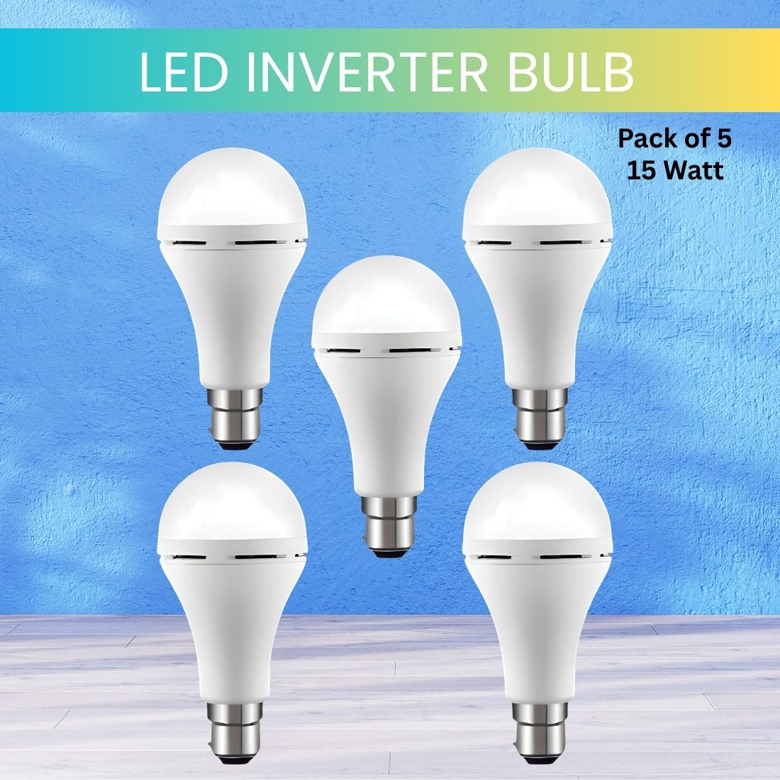 15W Rechargeable Emergency Inverter LED Bulb, Upto 4 Hours Battery For HomeBX258 4 hrs Bulb Emergency Light-image-48