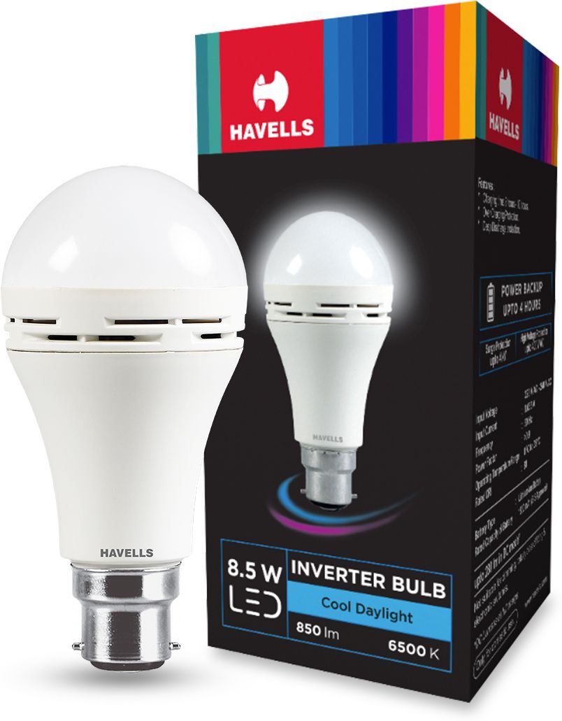 havells 8.5 W Inverter Standard B22 Inverter Bulb-picture-26