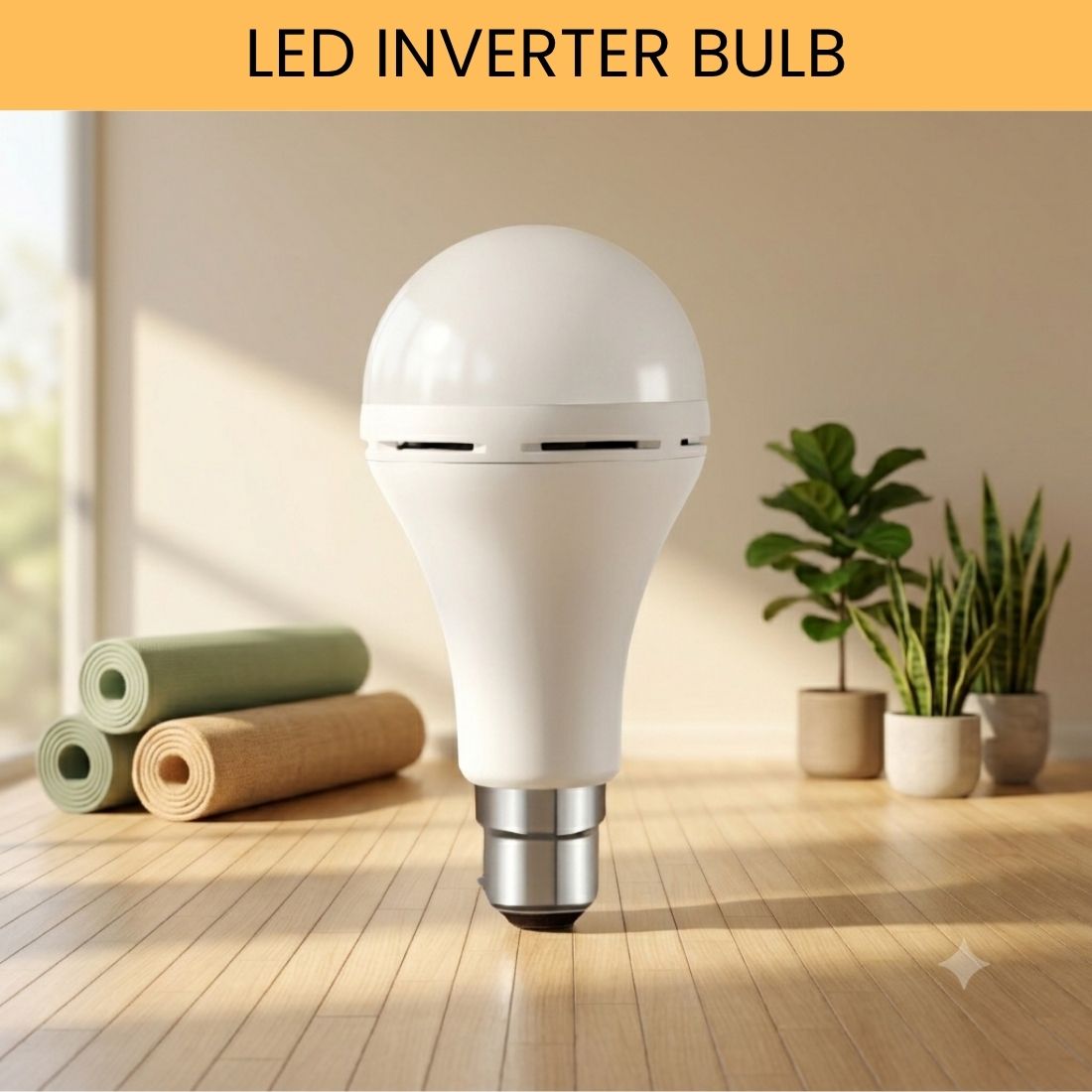 frony Rechargeable LED Emergency Bulb, Inverter Backup Light for Home Pack of-1 WQ214 4 hrs Bulb Emergency Light-picture-1