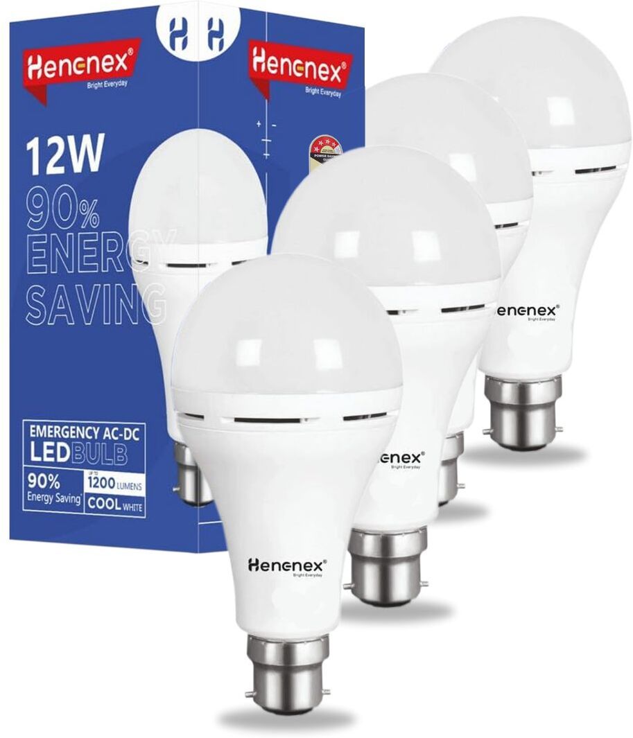 12W LED Bulb with Battery Indicator|Pck of 4 4 hrs Bulb Emergency Light-image-39