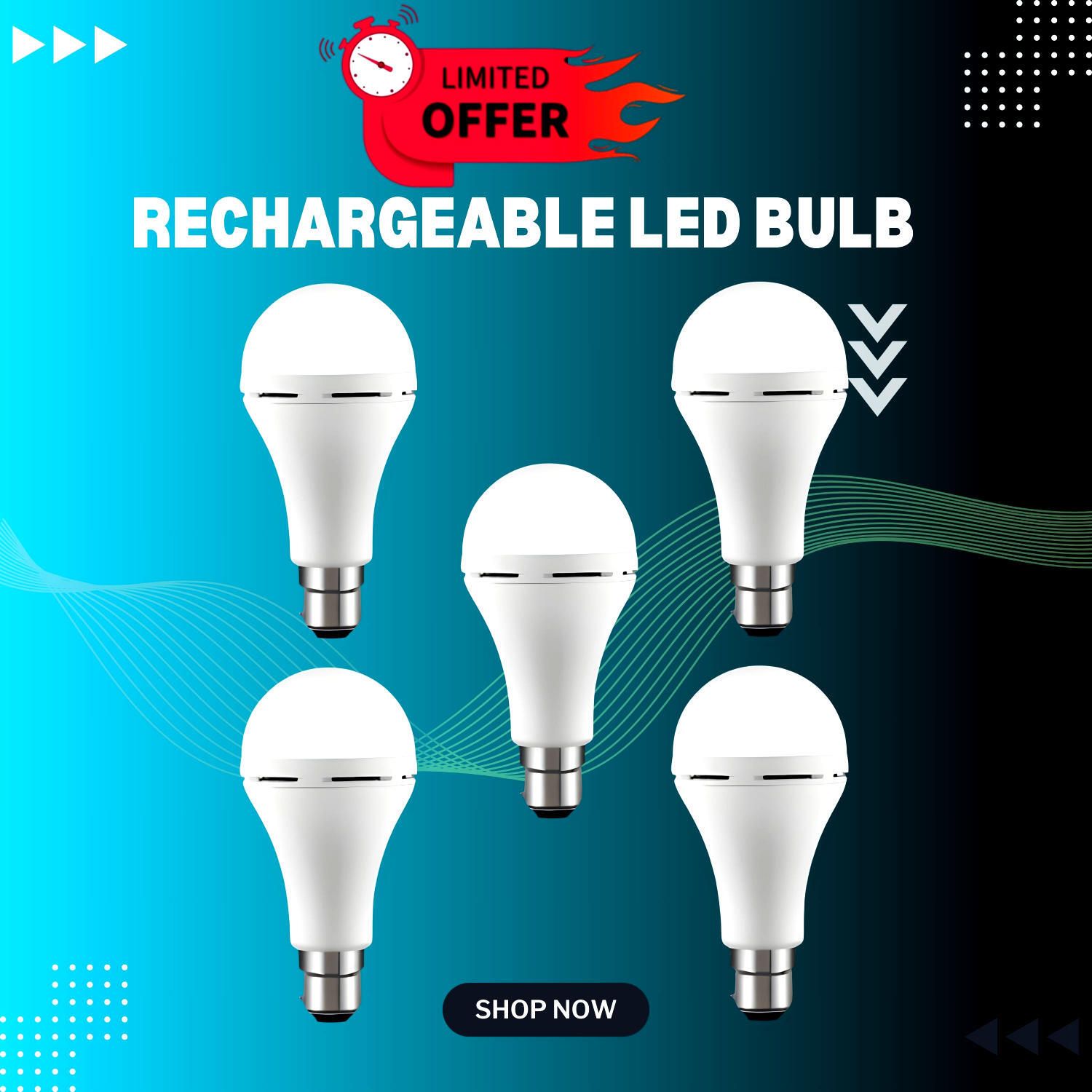 frony Rechargeable Emergency Bulb Inverter Bulb, 3Hr Battery Backup_Pack of 5 P360 3 hrs Bulb Emergency Light-picture-45