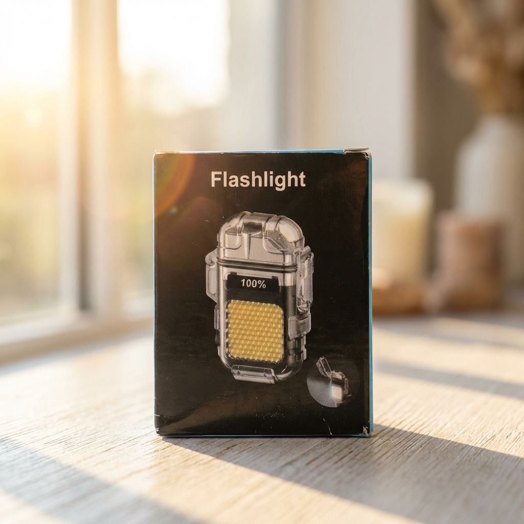 Portable Flash light and lighter 3 hrs Torch Emergency Light-image-20