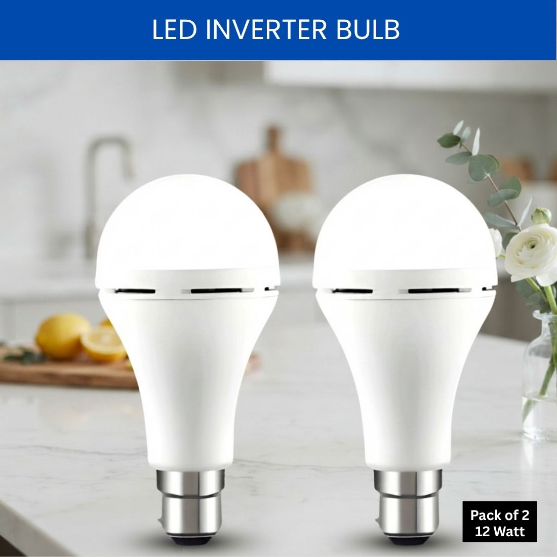 Rechargeable Emergency LED Bulb, Power Cut Backup Light For Home Pack of-2 WF242 4 hrs Bulb Emergency Light-image-45