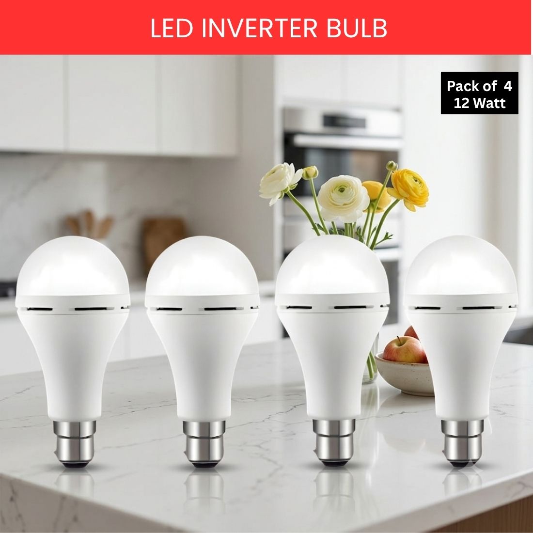 frony Rechargeable Emergency LED Bulb, Power Cut Backup Light For Home Pack of-4 KT186 4 hrs Bulb Emergency Light-picture-46