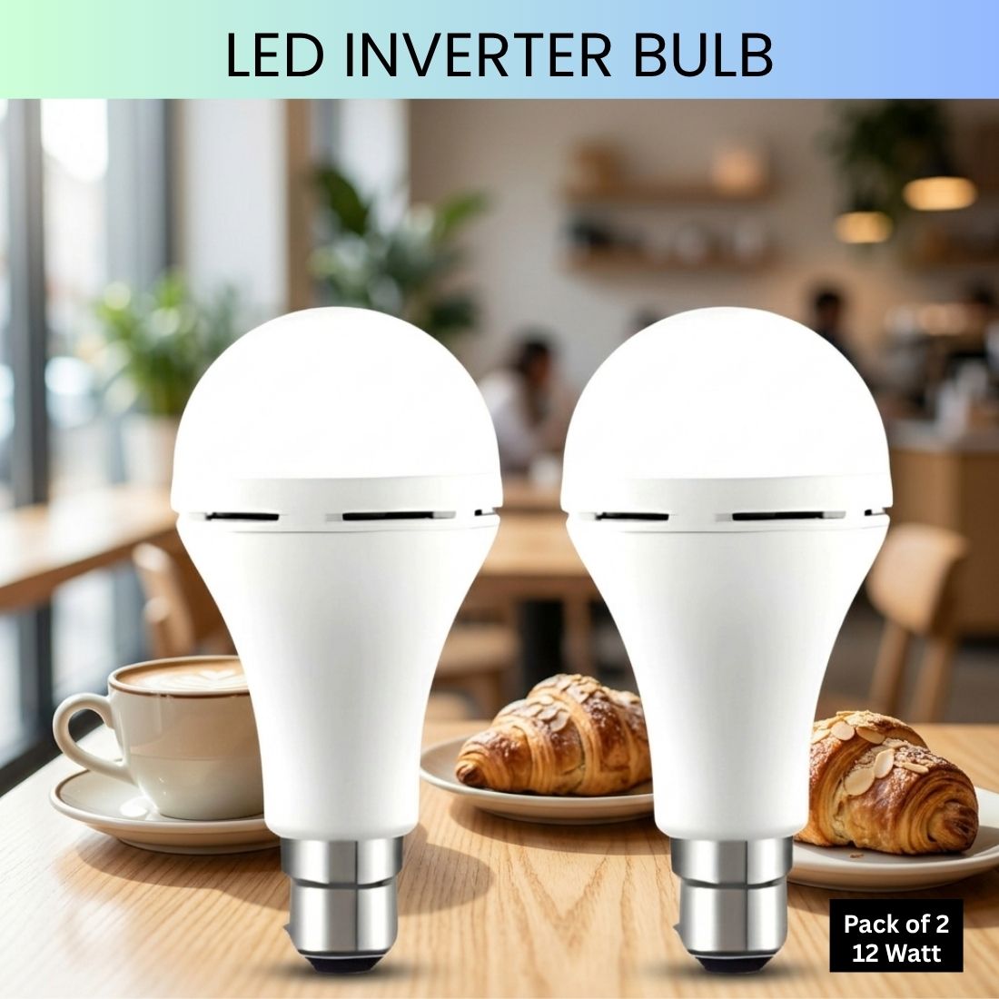 guggu Rechargeable Emergency LED Bulb, Power Cut Backup Light For Home Pack of-2 RK4 4 hrs Bulb Emergency Light-picture-38