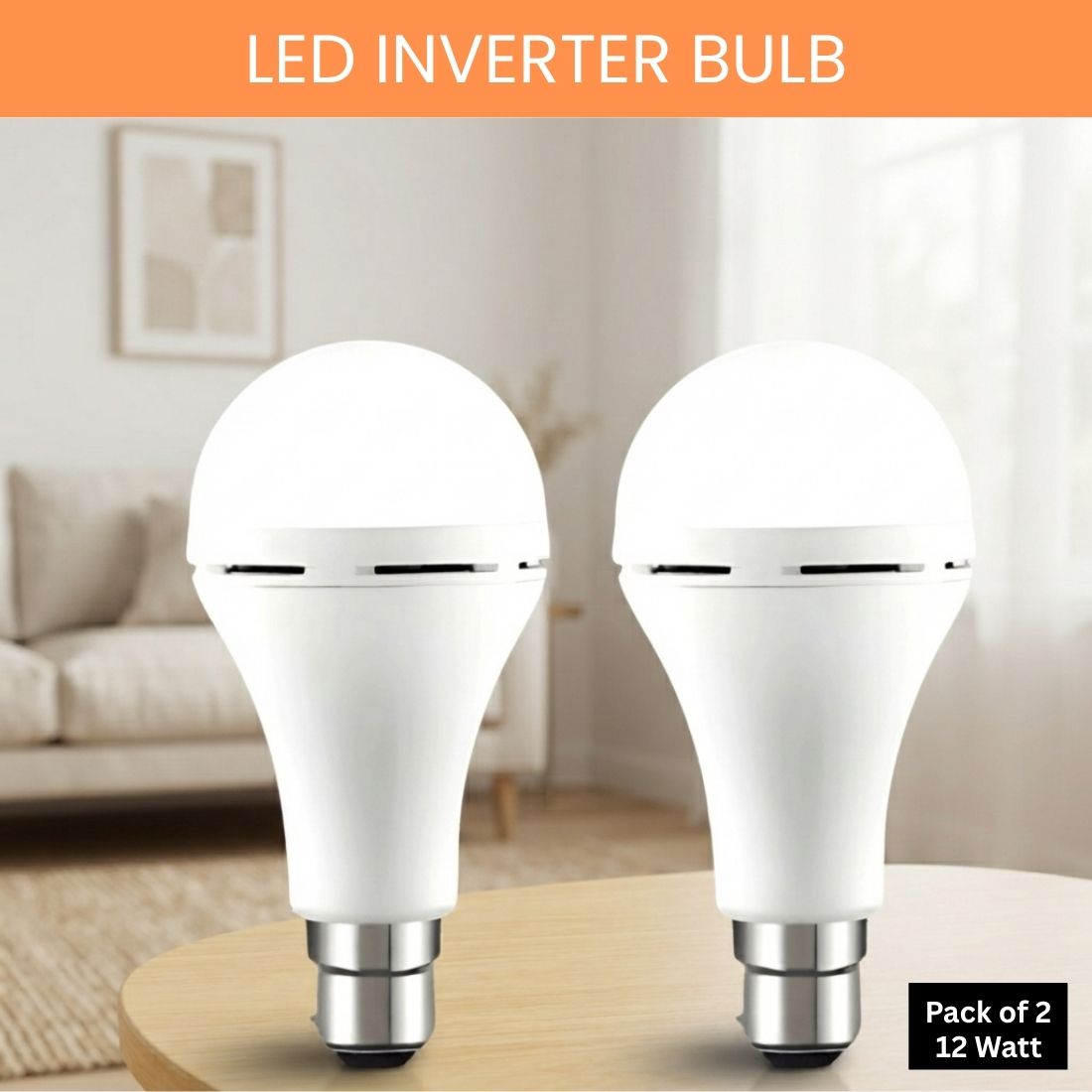 Rechargeable Emergency LED Bulb, Power Cut Backup Light For Home Pack of-2 QJ61 4 hrs Bulb Emergency Light-image-36