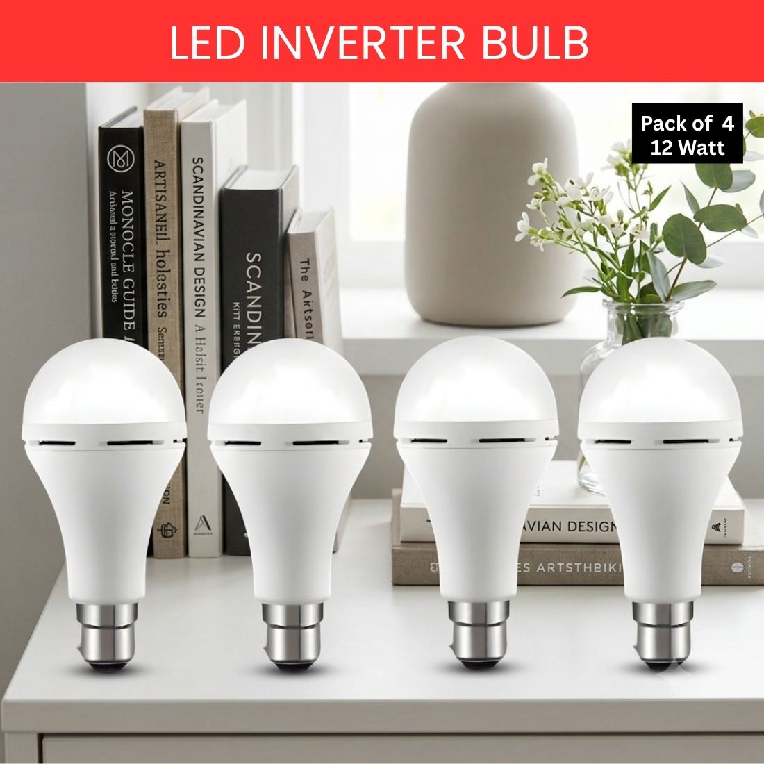frony Rechargeable Emergency LED Bulb, Power Cut Backup Light For Home Pack of-4 HT340 4 hrs Bulb Emergency Light-picture-16