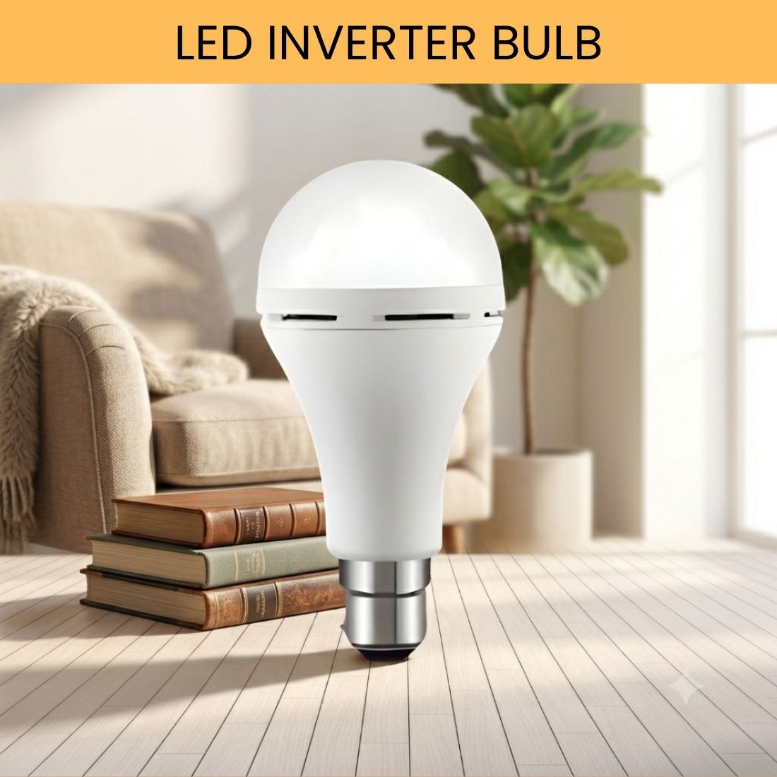 Rechargeable LED Emergency Bulb, Inverter Backup Light for Home Pack of-1JE249 4 hrs Bulb Emergency Light-image-48