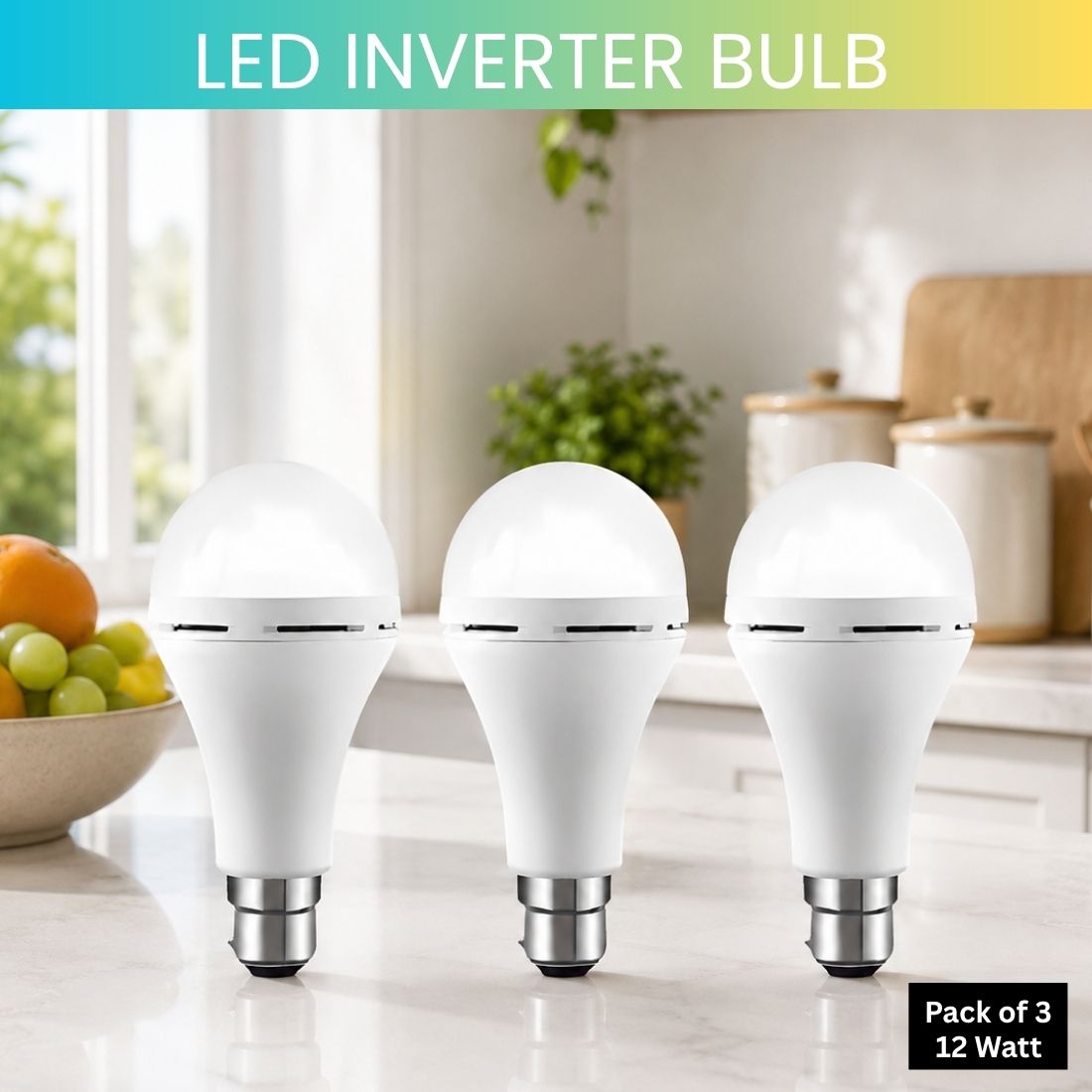 frony Rechargeable Emergency LED Bulb, Power Cut Backup Light For Home Pack of-3 OO98 4 hrs Bulb Emergency Light-picture-35