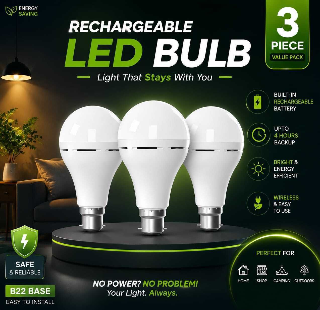 Rechargeable LED Bulb 4 hrs Bulb Emergency Light-image-41