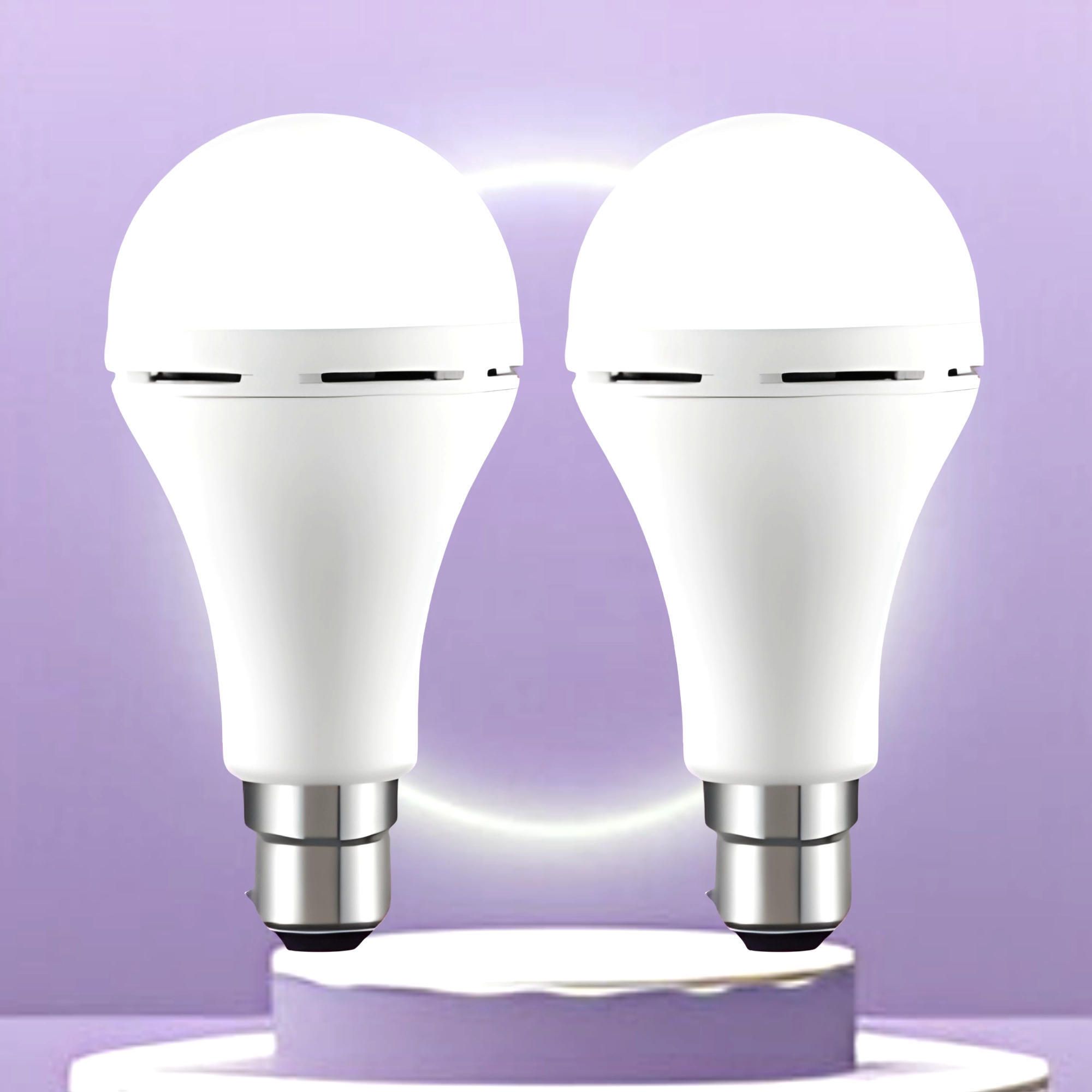 Emergency 12W Inverter LED Bulb with 2000mAh Rechargeable Battery Pack of 2 j250 4 hrs Bulb Emergency Light-image-22