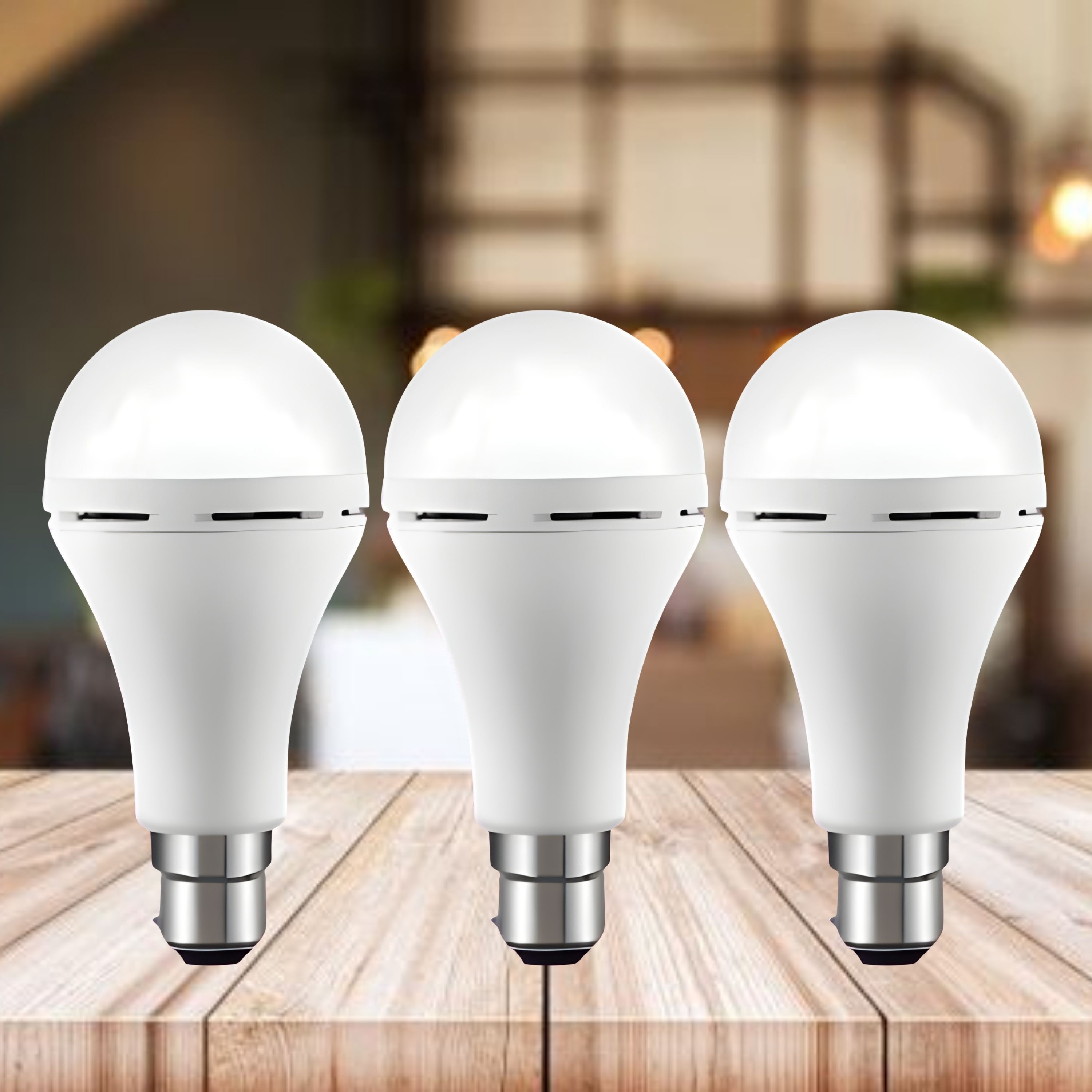 Emergency 15W Inverter LED Bulb with 1200mAh Rechargeable Battery Pack of 3 F265 4 hrs Bulb Emergency Light-image-19