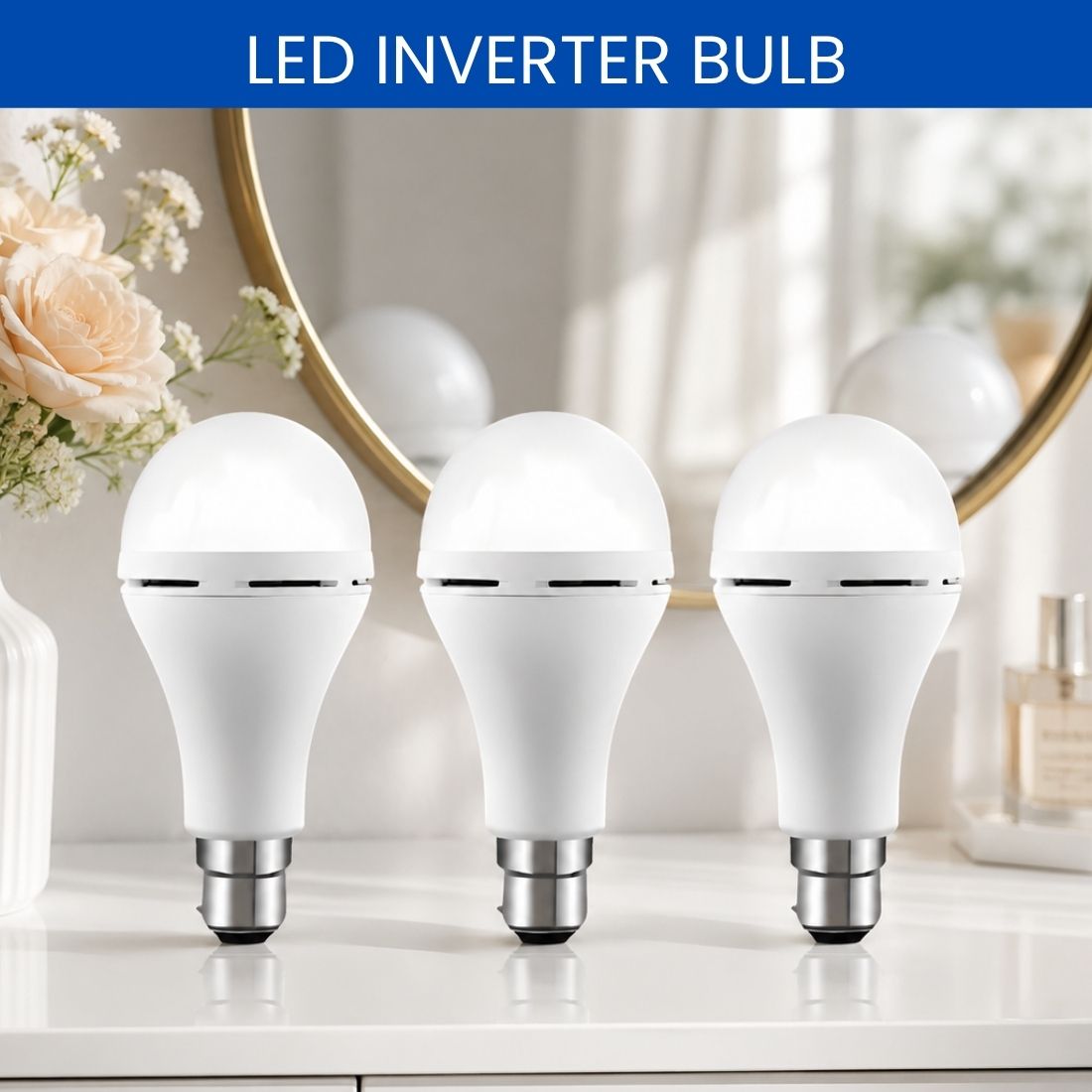 guggu Rechargeable LED Emergency Bulb, Inverter Backup Light for Home Pack of-3 ZE396 4 hrs Bulb Emergency Light-picture-18