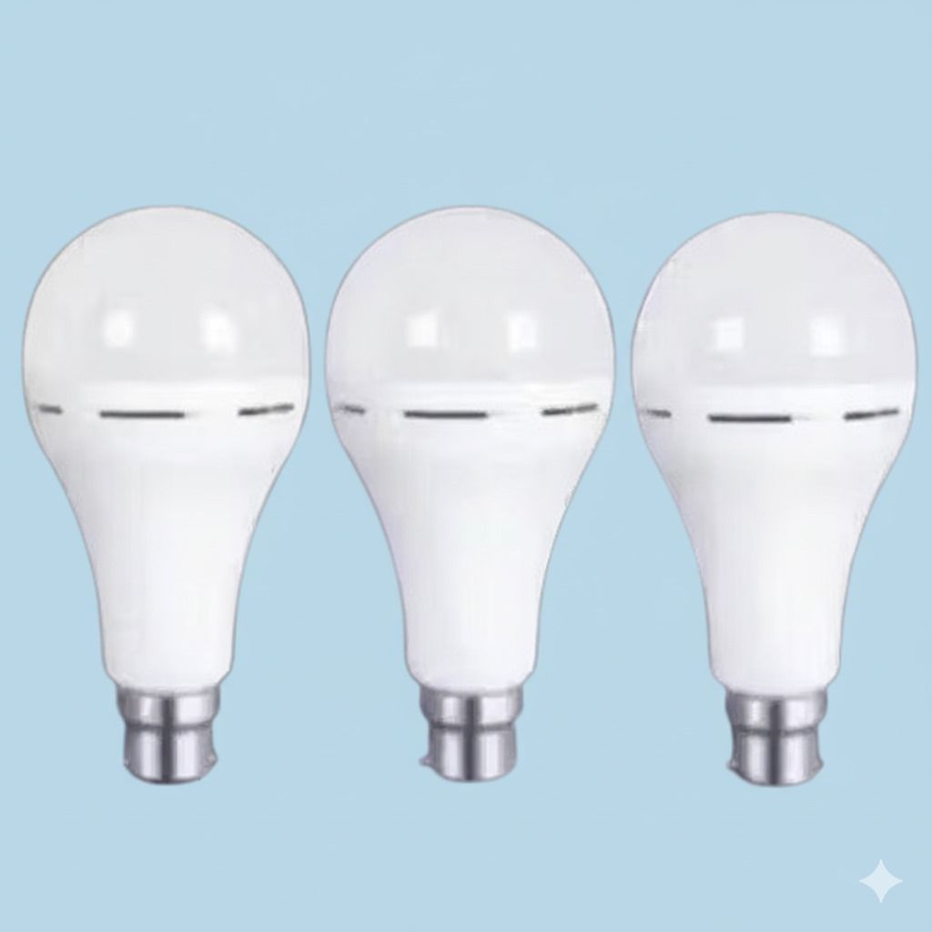 12W Emergency Bulb | Rechargeable Emergency Bulb for Power Cuts Light,Pack of 3 8 hrs Bulb Emergency Light-image-34