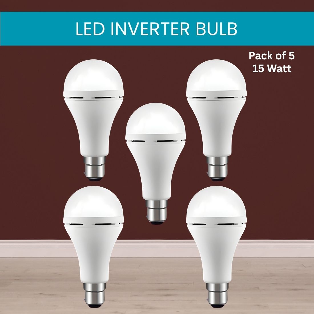 15W Rechargeable Emergency Inverter LED Bulb, Upto 4 Hours Battery For HomeBV252 4 hrs Bulb Emergency Light-image-48