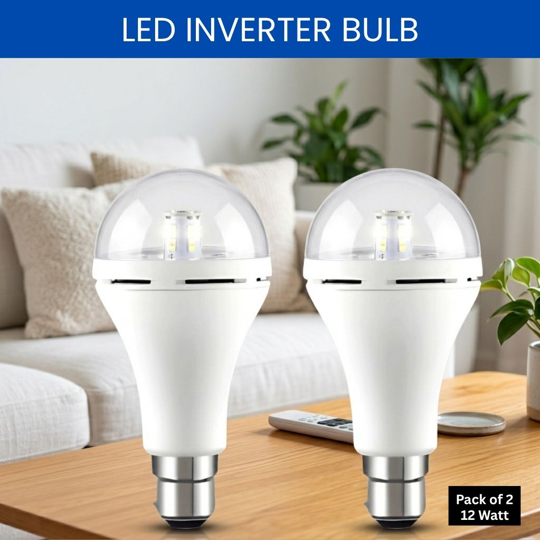 sacro Rechargeable Emergency LED Bulb, Power Cut Backup Light For Home Pack of-2 QF69 4 hrs Bulb Emergency Light-picture-36