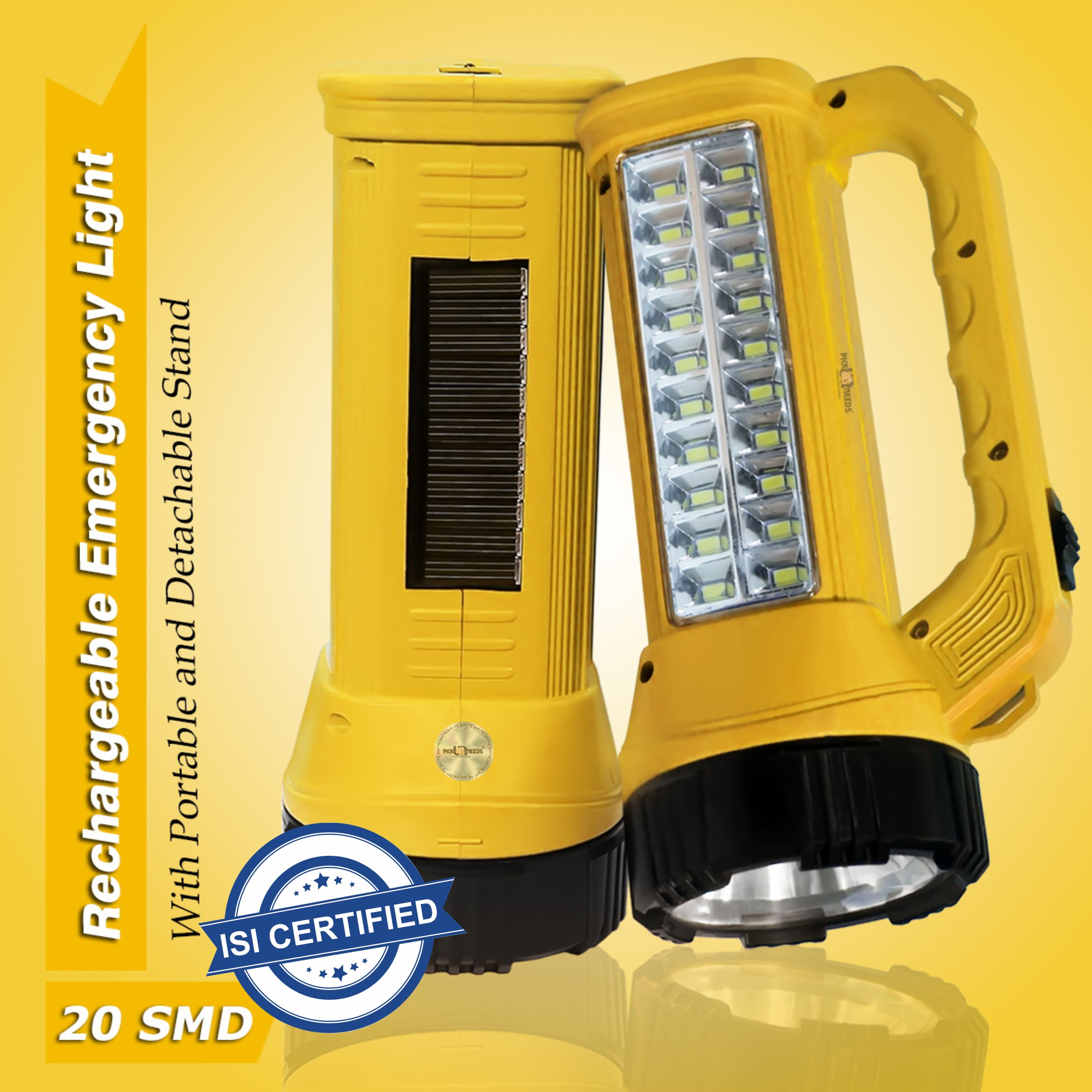 pick ur needs Rechargeable LED Long Range Search Light with Waterproof Emergency Torch Light 6 hrs Torch Emergency Light-picture-5