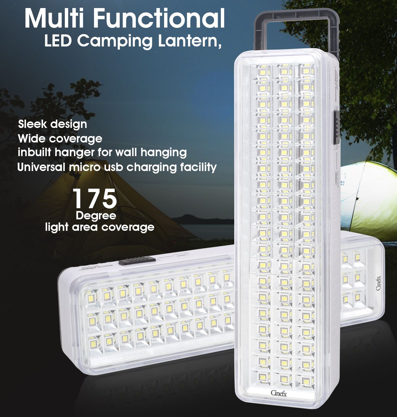 60 Hi-Bright Sparkled led Rechargeable Lantern 8 hrs Lantern Emergency Light-image-24