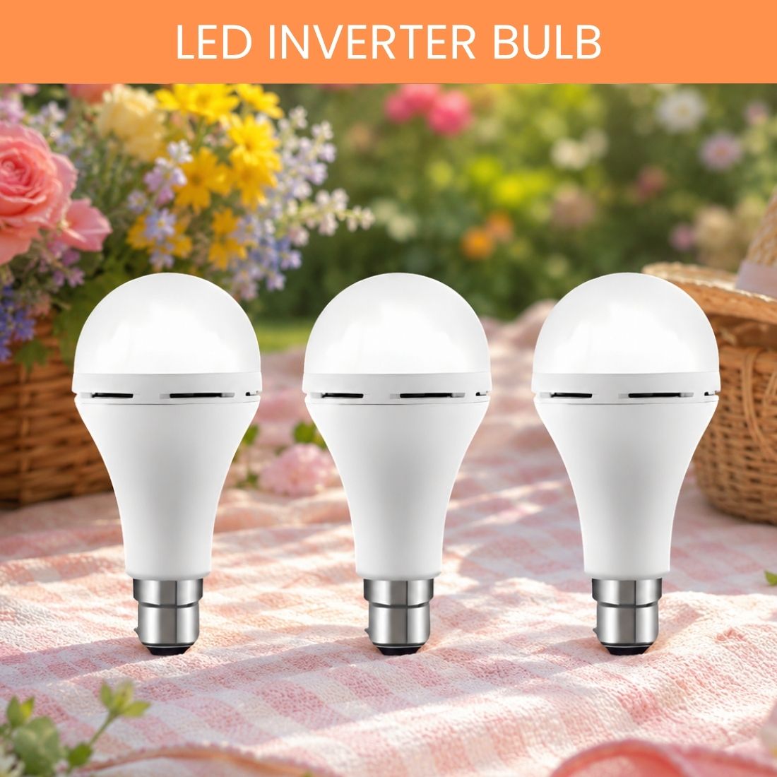 sacro Rechargeable LED Emergency Bulb, Inverter Backup Light for Home Pack of-3 VU329 4 hrs Bulb Emergency Light-picture-14