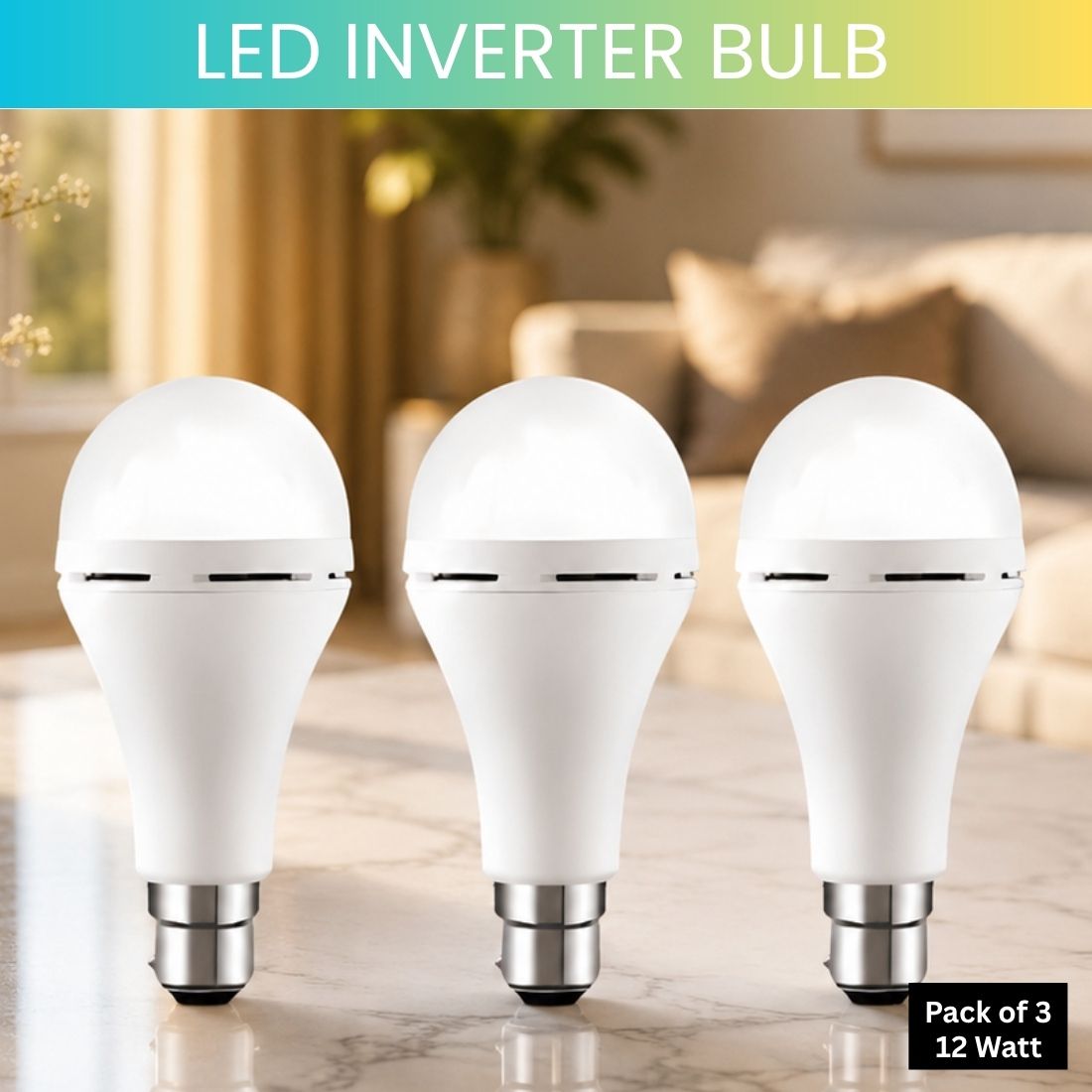 Rechargeable Emergency LED Bulb, Power Cut Backup Light For Home Pack of-3 OU403 4 hrs Bulb Emergency Light-image-44