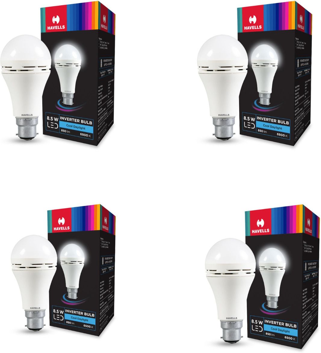 8.5 w inverter bulb pack 4 4 hrs Bulb Emergency Light