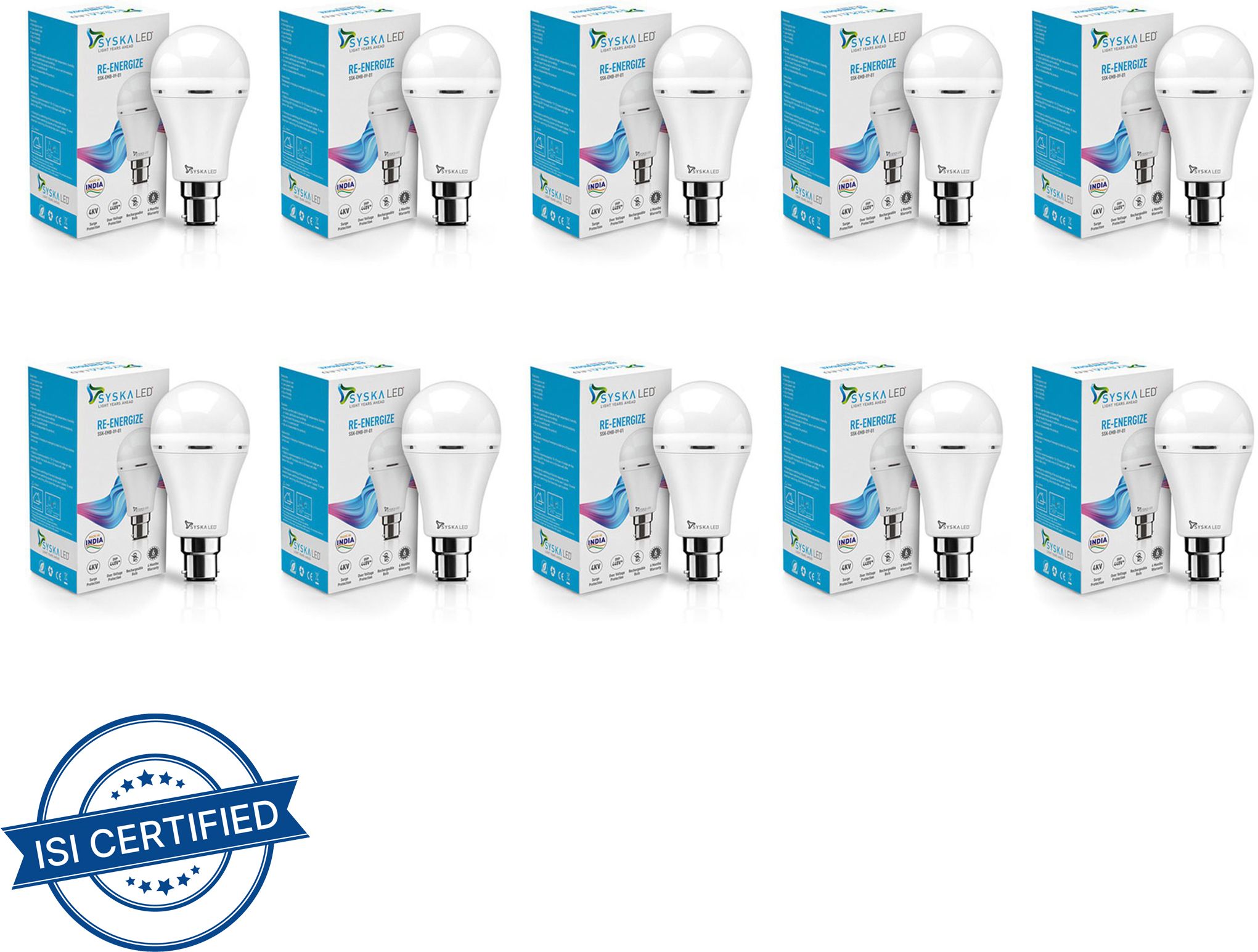 syska 9W Rechargeable Emergency Inverter Cool Day Light 3.5 hrs Bulb Emergency Light-picture-32