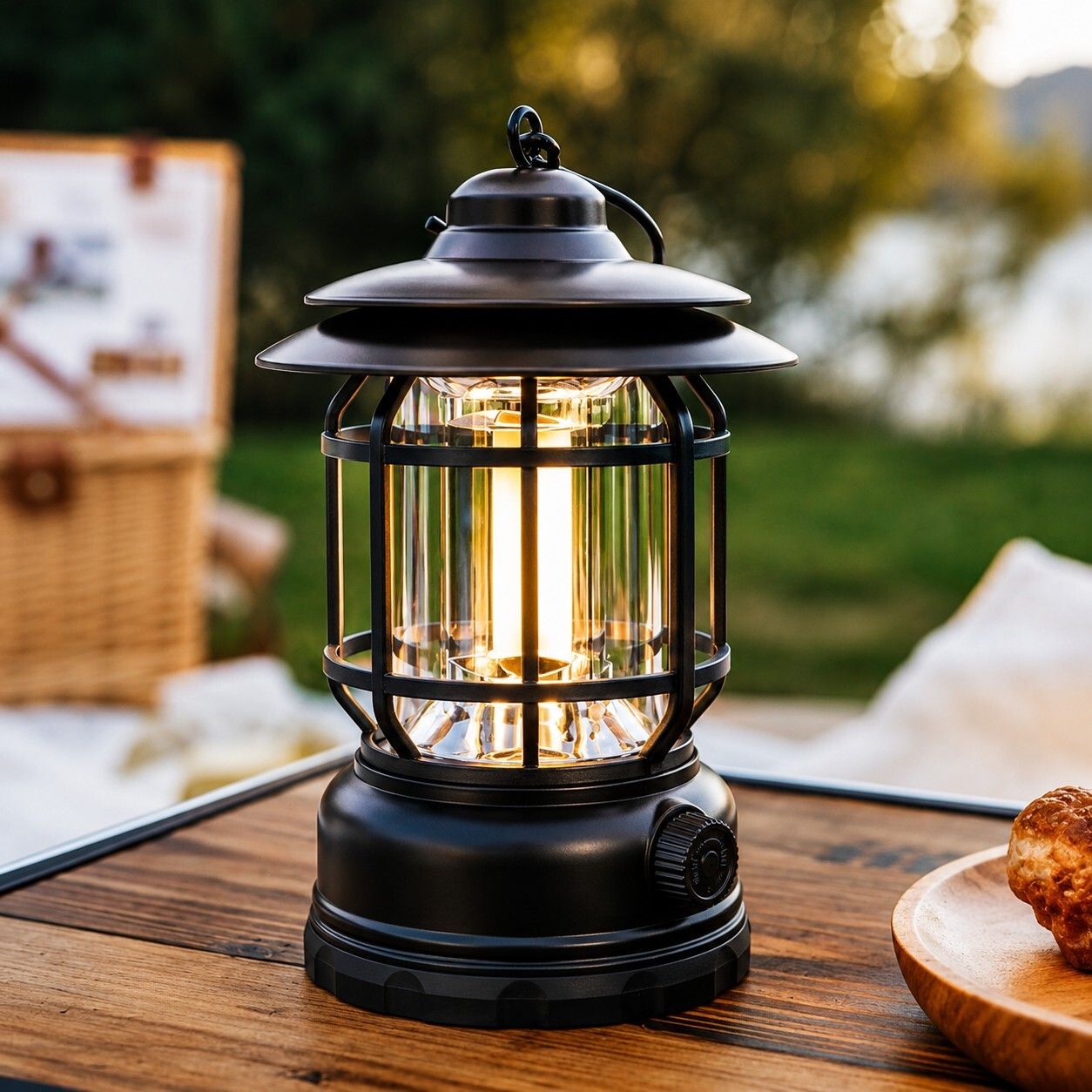 Portable LED Lantern Rechargeable for Camping, Hiking & Power Backup 4 hrs Lantern Emergency Light-image-25