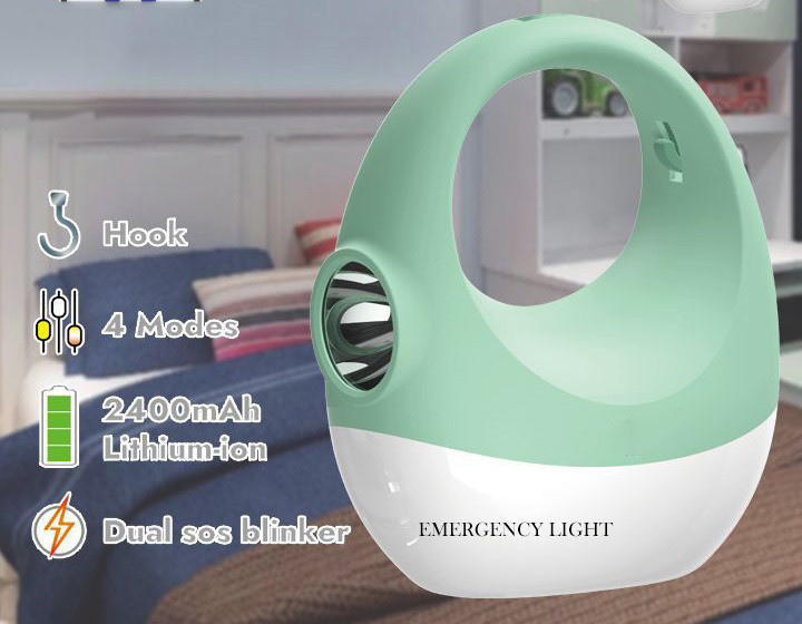 idoleshop TWO IN ONE RECHARGEABLE EMERGENCY LIGHT WITH TORCH WITH DUAL SOS BLINKER 6 hrs Lantern Emergency Light image 1