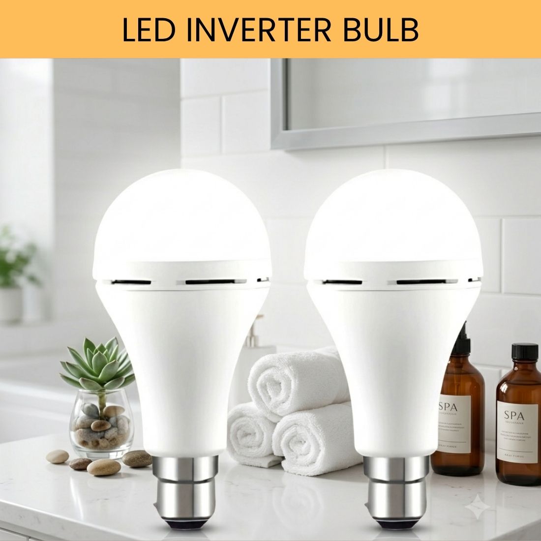 frony Rechargeable LED Emergency Bulb, Inverter Backup Light for Home Pack of-2 HG196 4 hrs Bulb Emergency Light-picture-25