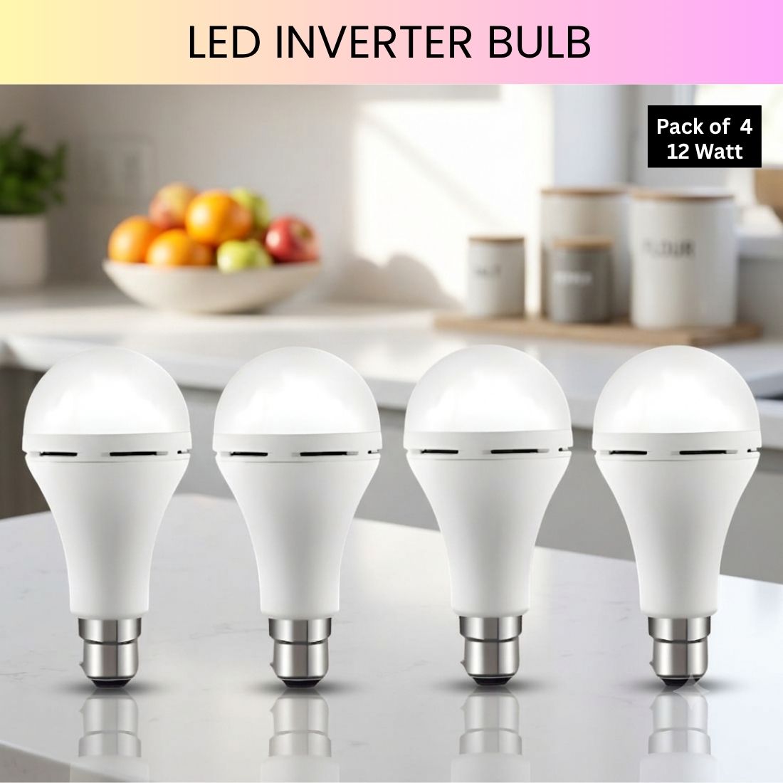 frony Rechargeable Emergency LED Bulb, Power Cut Backup Light For Home Pack of-4 JT87 4 hrs Bulb Emergency Light-picture-42