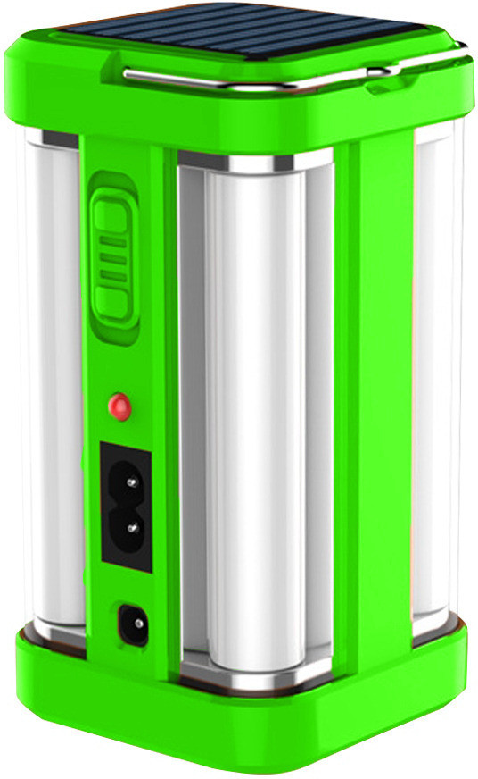firstlike Rechargeable 4 Side Tube With 2 Multiple Mode Extra Bright DC / Solar Lantern 7 hrs Lantern Emergency Light image 1