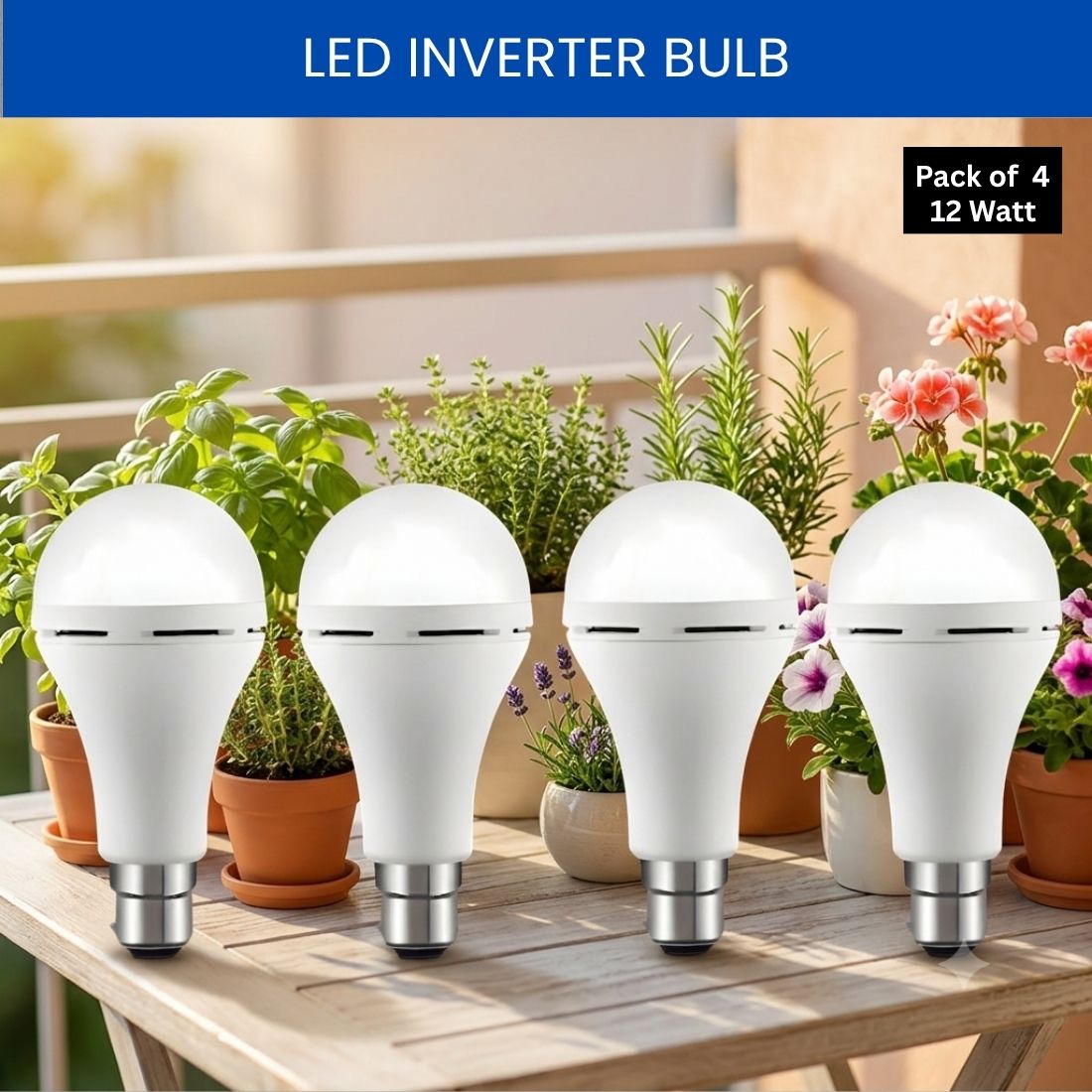Rechargeable Emergency LED Bulb, Power Cut Backup Light For Home Pack of-4 HT492 4 hrs Bulb Emergency Light-image-34
