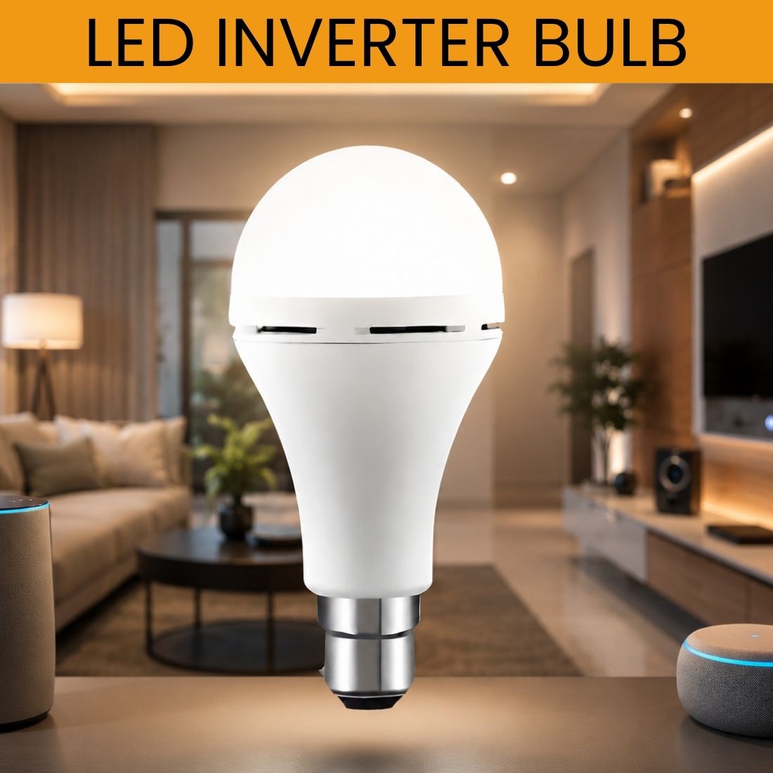 Rechargeable LED Emergency Bulb, Inverter Backup Light for Home Pack of-1HE462 4 hrs Bulb Emergency Light-image-43