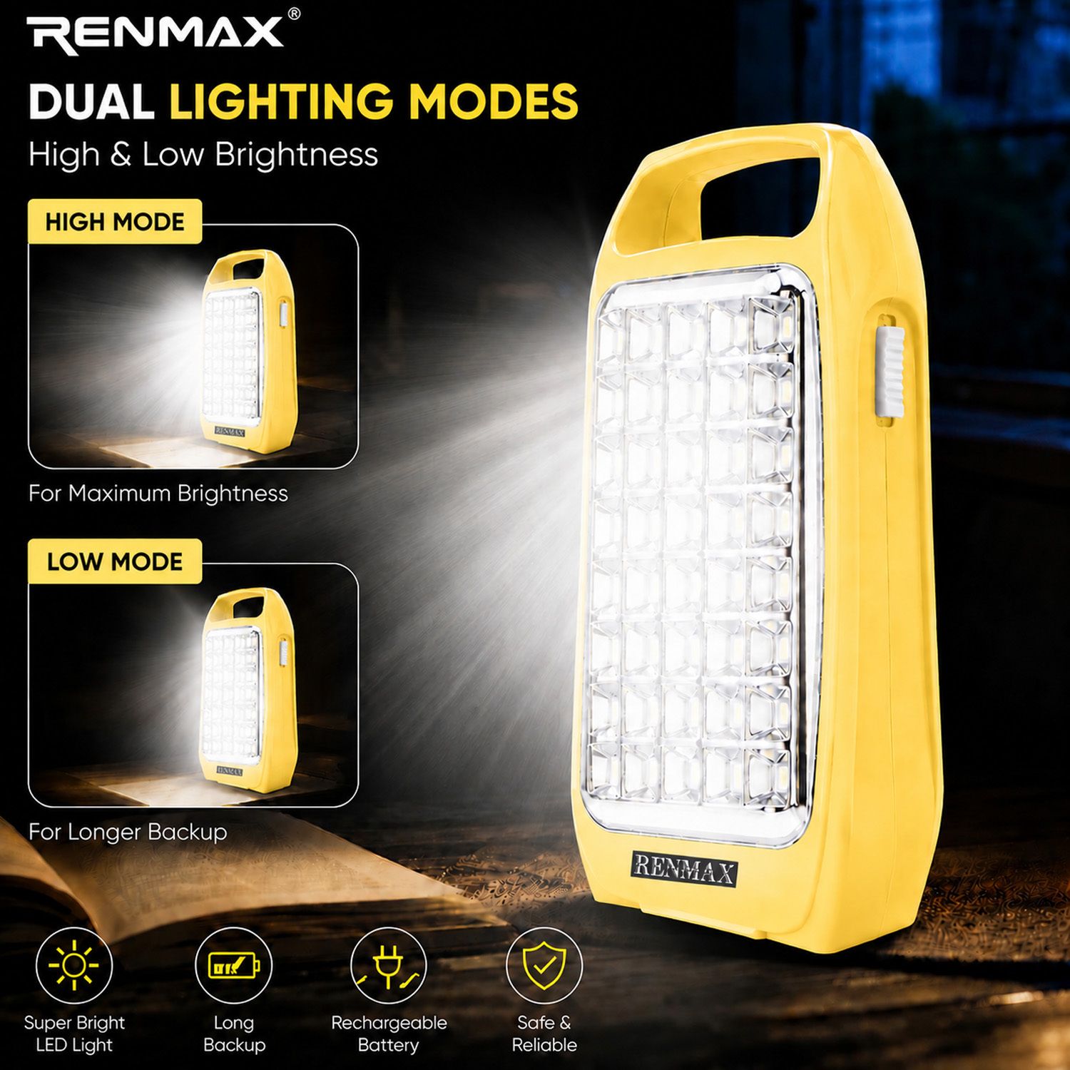 Rechargeable Portable LED Emergency Bright Light Lantern With AC/DC Charging 4 hrs Lantern Emergency Light-image-21