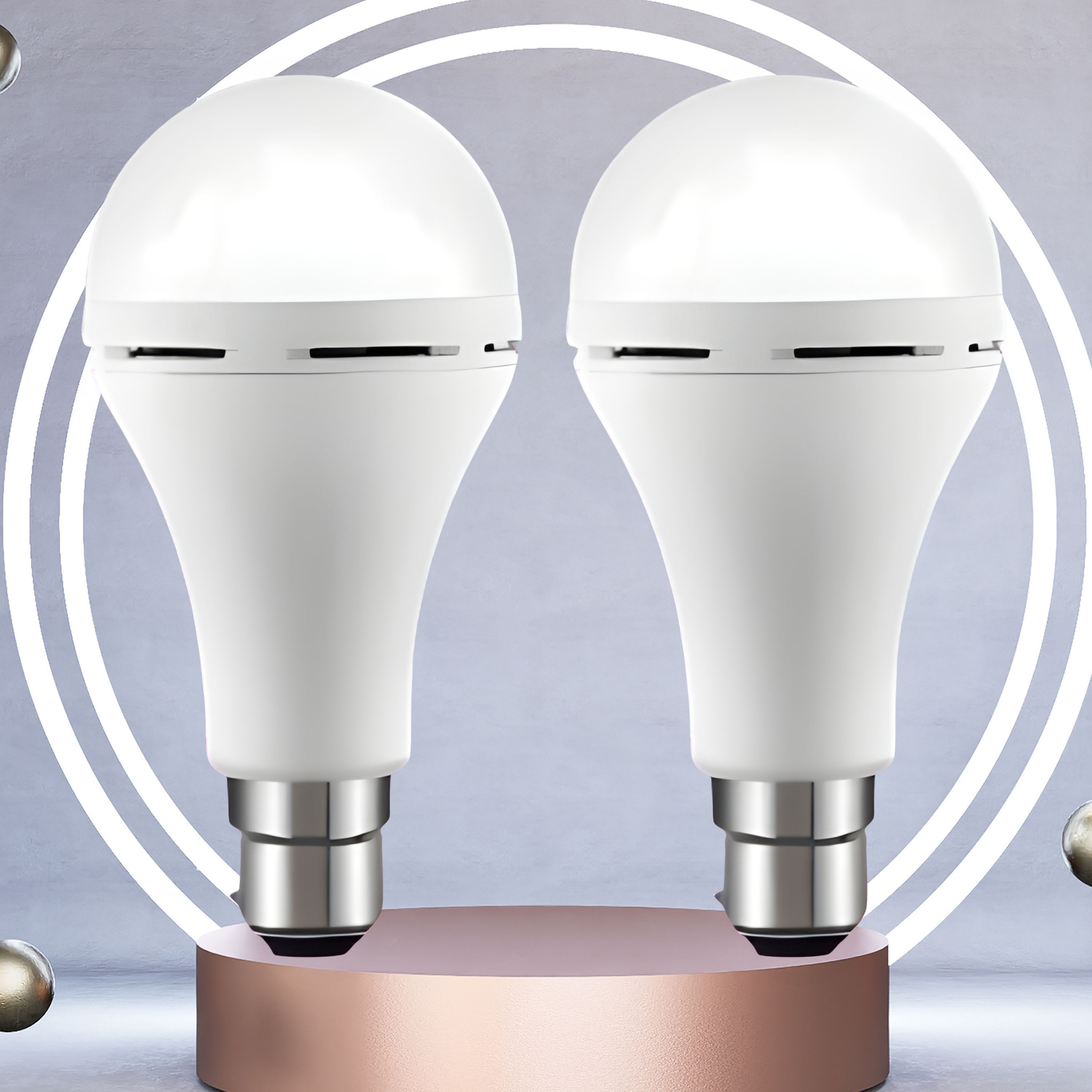 Emergency 15W Inverter LED Bulb with 1200mAh Rechargeable Battery Pack of 2 L16 4 hrs Bulb Emergency Light-image-14
