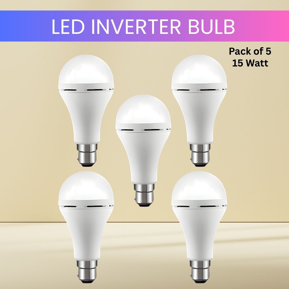 15W Rechargeable Emergency Inverter LED Bulb, Upto 4 Hours Battery For HomeNG140 4 hrs Bulb Emergency Light-image-23
