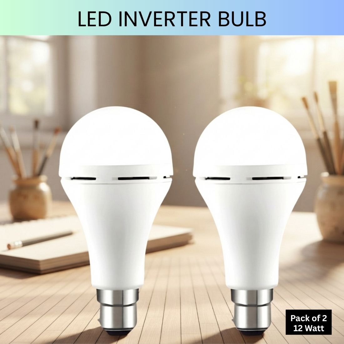 guggu Rechargeable Emergency LED Bulb, Power Cut Backup Light For Home Pack of-2 WK62 4 hrs Bulb Emergency Light-picture-37