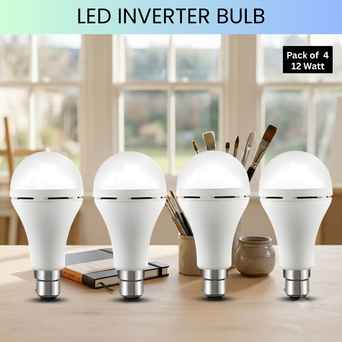 frony Rechargeable Emergency LED Bulb, Power Cut Backup Light For Home Pack of-4 LT445 4 hrs Bulb Emergency Light-picture-36