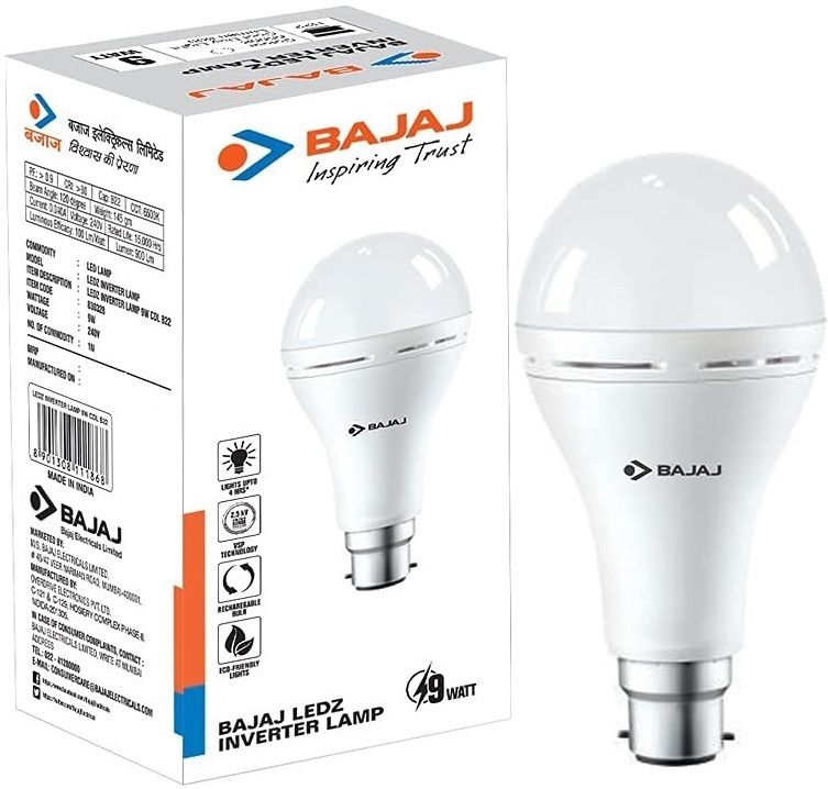 9W B22 LED PACK OF-01 8 hrs Bulb Emergency Light