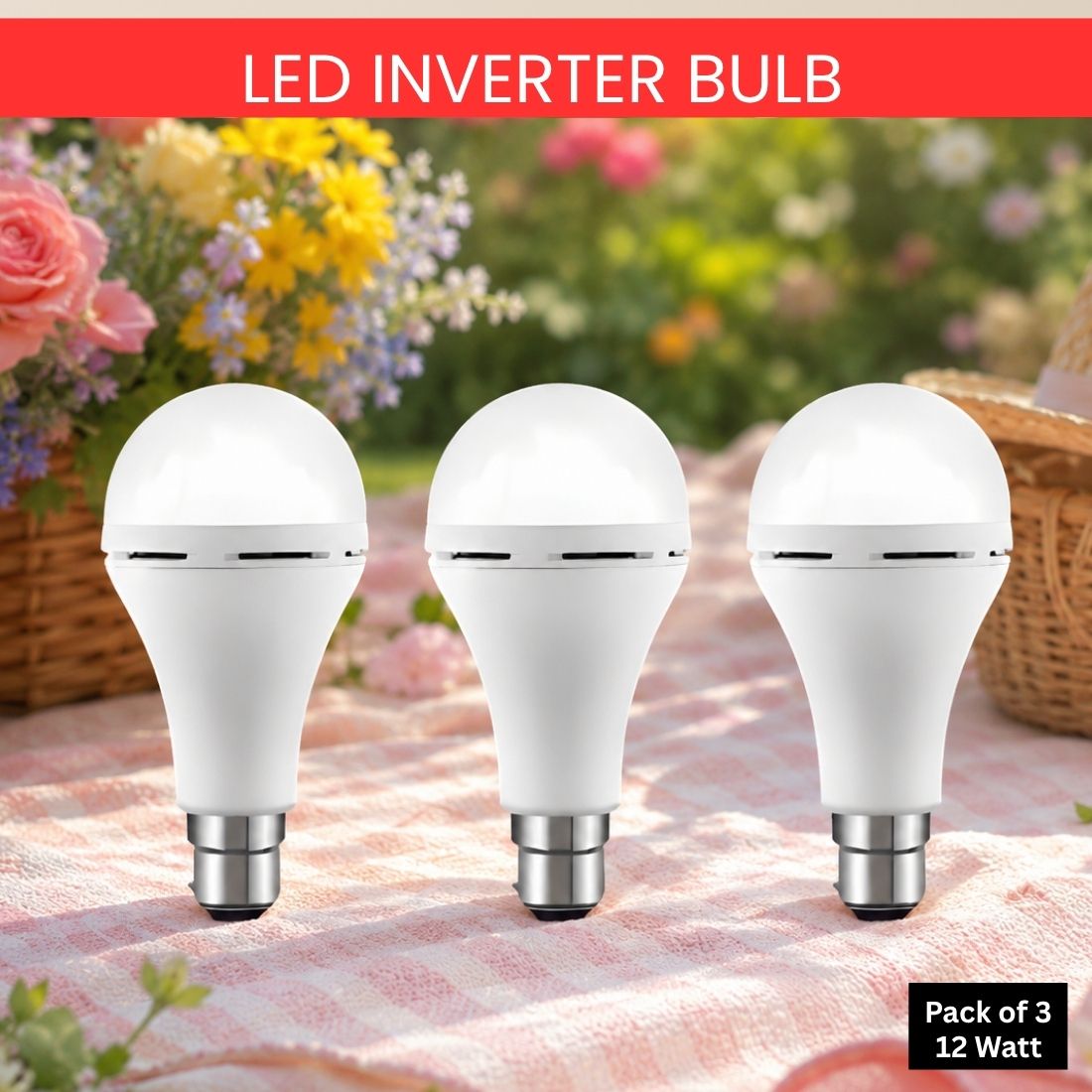 sacro Rechargeable Emergency LED Bulb, Power Cut Backup Light For Home Pack of-3 OP378 4 hrs Bulb Emergency Light-picture-42