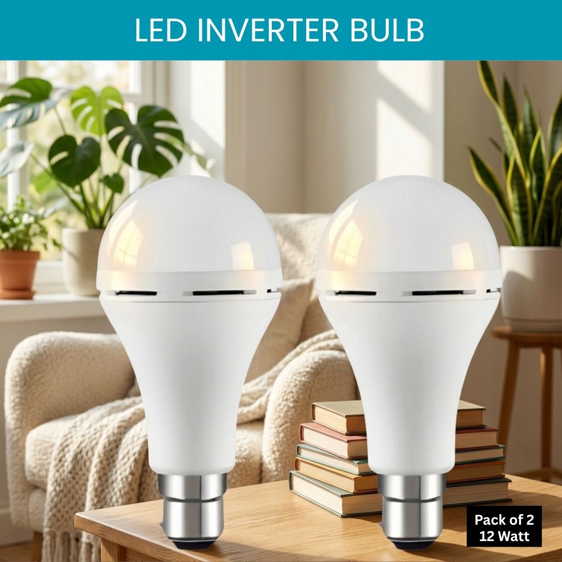 sacro Rechargeable Emergency LED Bulb, Power Cut Backup Light For Home Pack of-2 QF193 4 hrs Bulb Emergency Light-picture-47