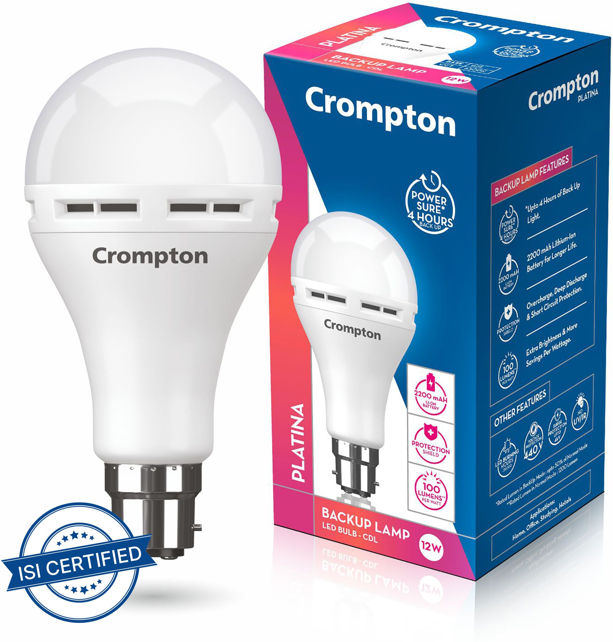 LED12WDFINVNB4DCDL_Pack of 1 3.5 hrs Bulb Emergency Light-image-21