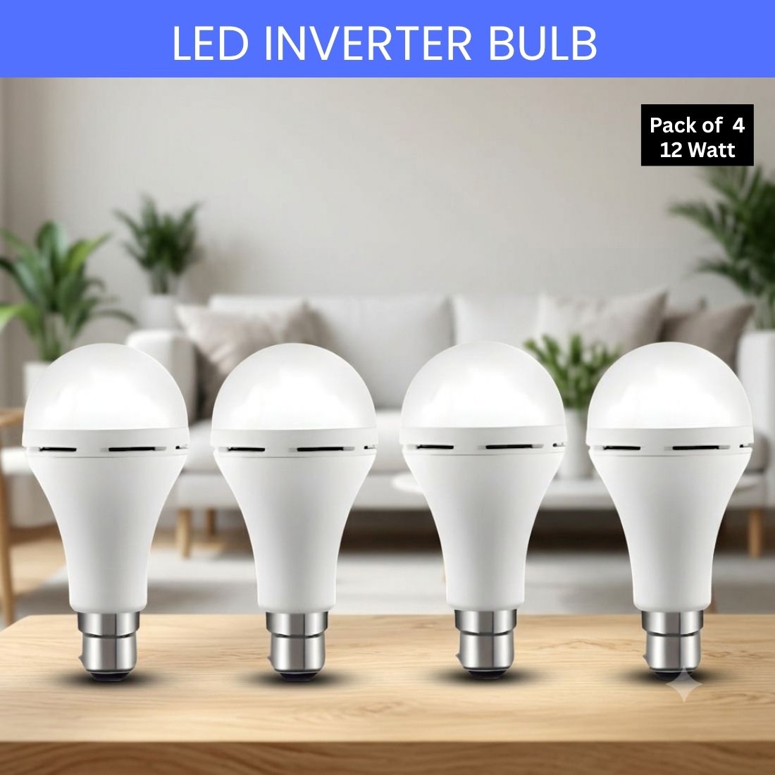 Rechargeable Emergency LED Bulb, Power Cut Backup Light For Home Pack of-4 KU18 4 hrs Bulb Emergency Light-image-47