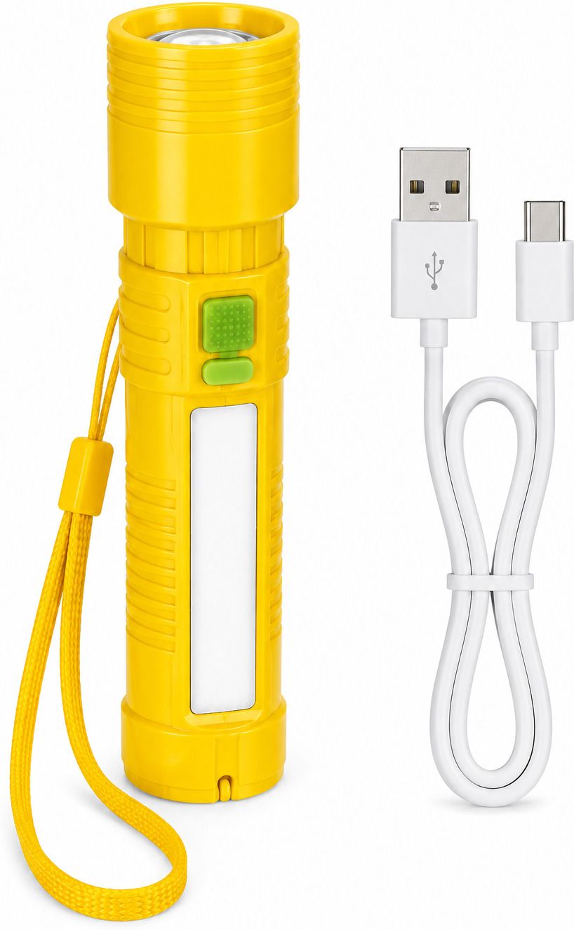 trillsun Zoomable Mini torch with Side Rechargeable / Portable / Traveling 4 hrs Torch Emergency Light-picture-41
