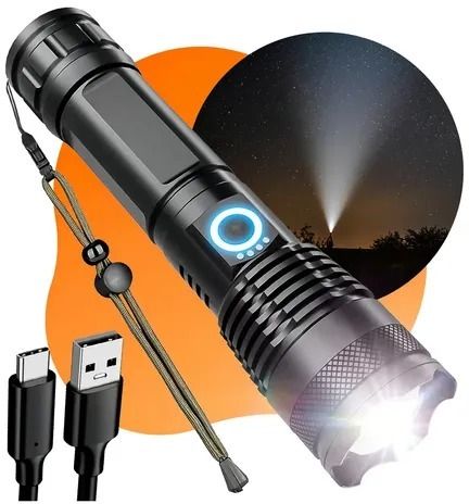 M983 LED Flashlight High Brightness Torch Light 10 hrs Torch Emergency Light-image-1