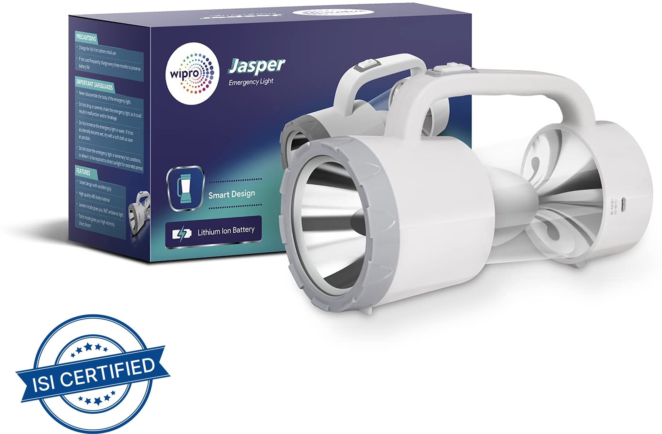 Jasper multifunctional rechargeable torch and with backup upto 5 hrs Lantern Emergency Light-image-13