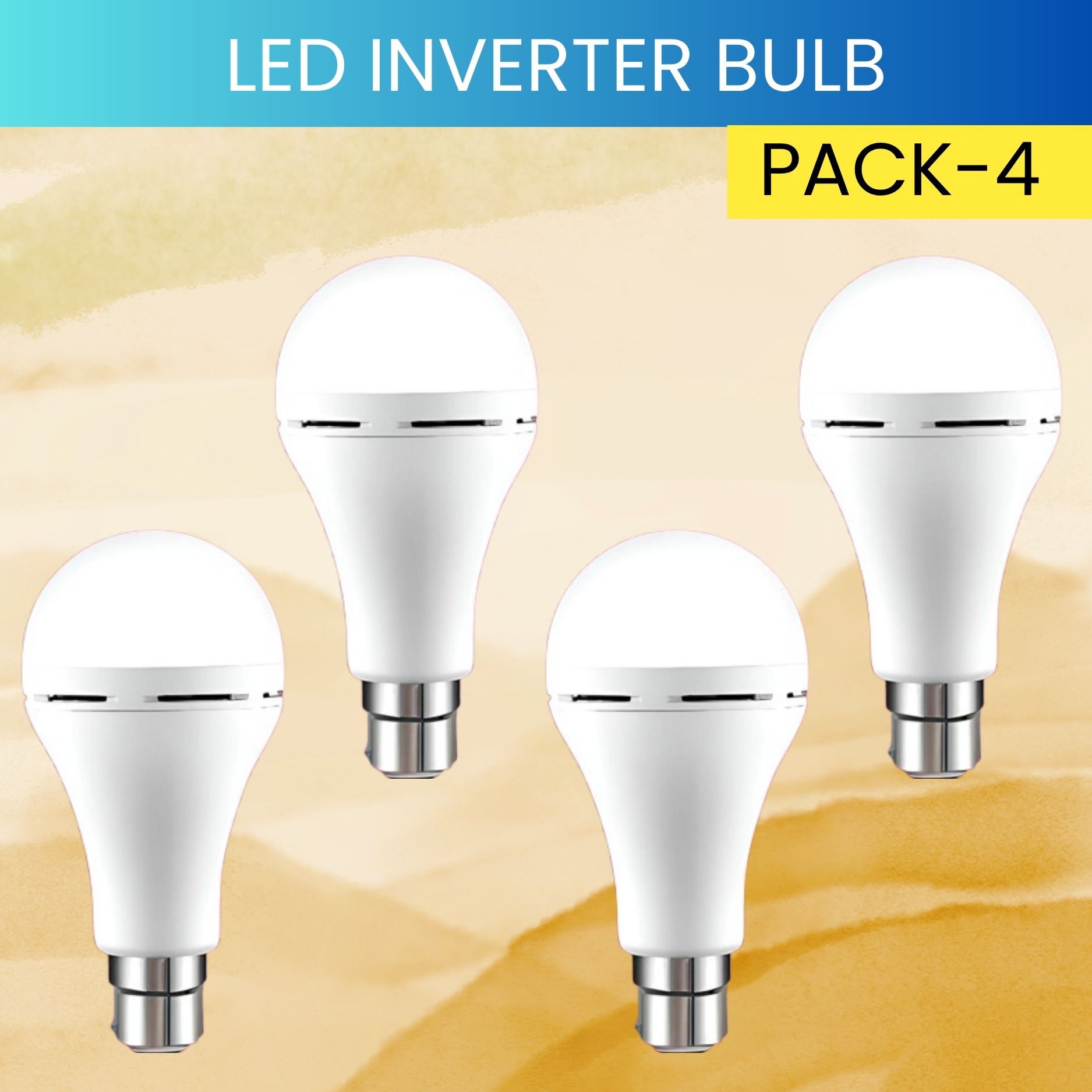 sacro 12W Emergency Inverter Bulb, Rechargeable Emergency Led Bulb For Power CutsEE444 4 hrs Bulb Emergency Light-picture-3