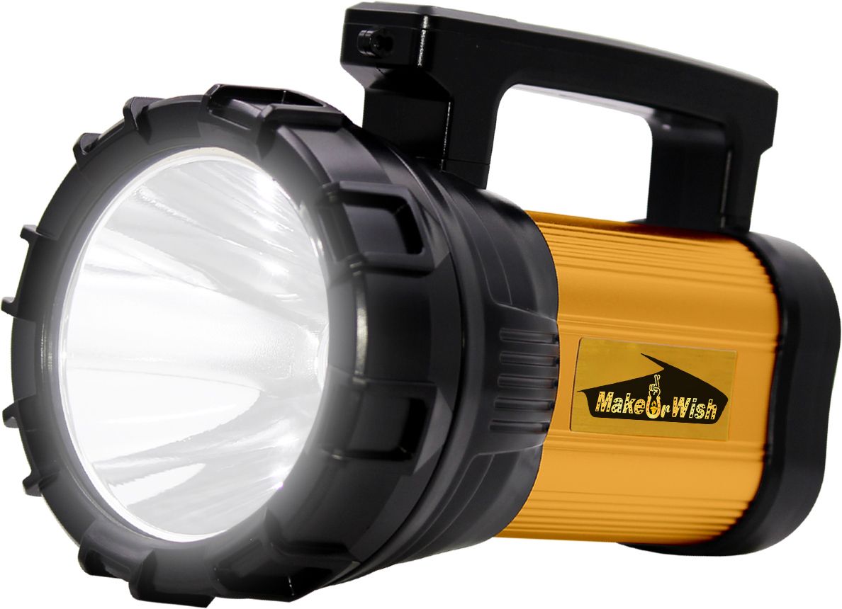 make ur wish Long Range Search Torch Light 100 Watt With Power Bank Rechargeable Waterproof 20 hrs Torch Emergency Light-picture-12