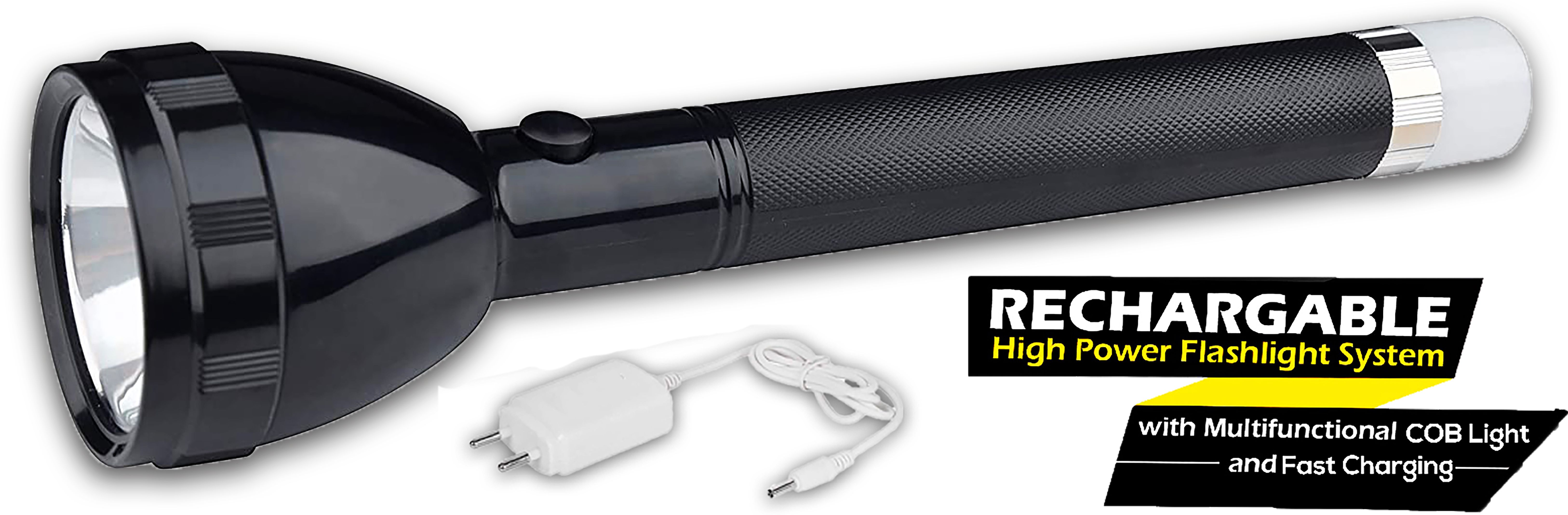 2 IN 1 Rechargeable Waterproof Dual Mode Long Range to 1 KM Flashlight 3000mAh 8 hrs Torch Emergency Light-image-33